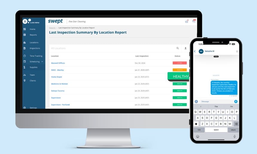 Client-ready inspection report