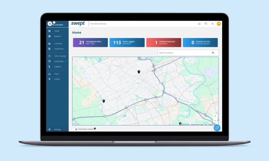 Swept scheduling dashboard