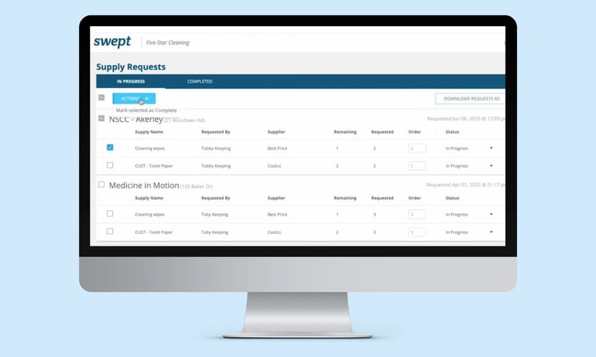 Inventory tracking analytics dashboard