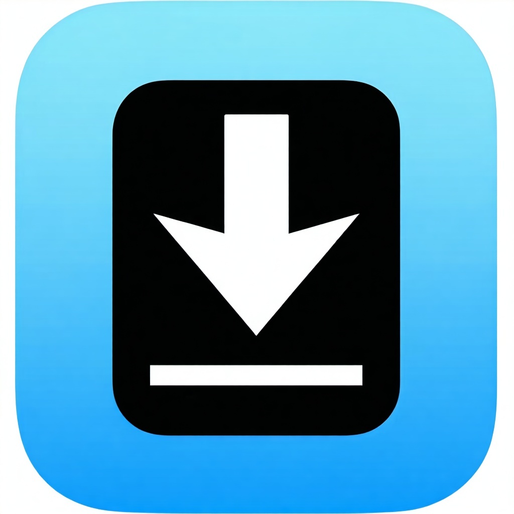 create a Download mobile app icon