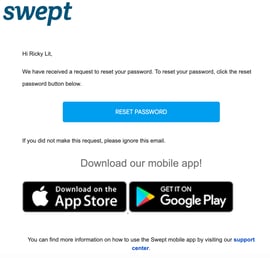 Forgot password email