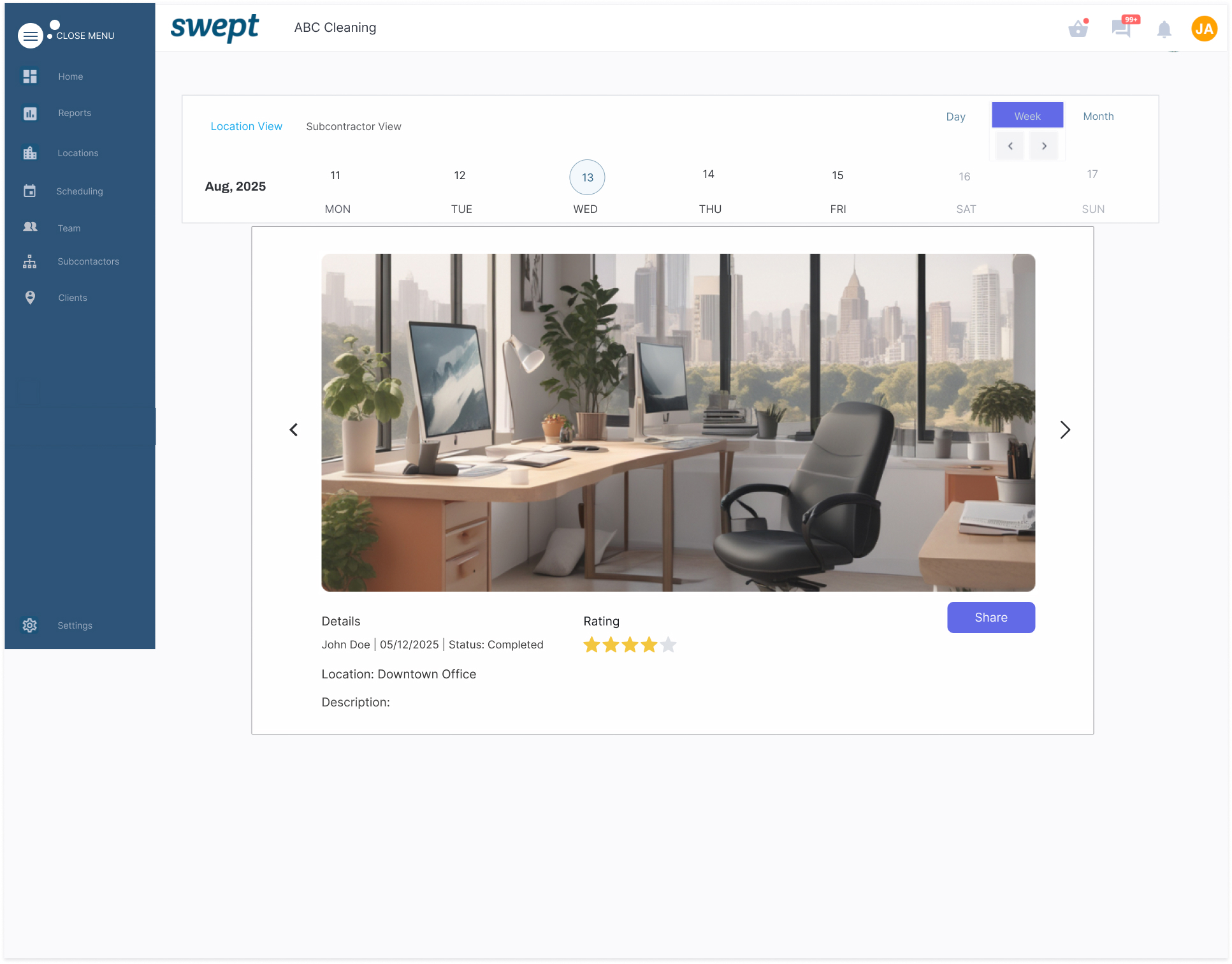 Subcontractor Proof of Work