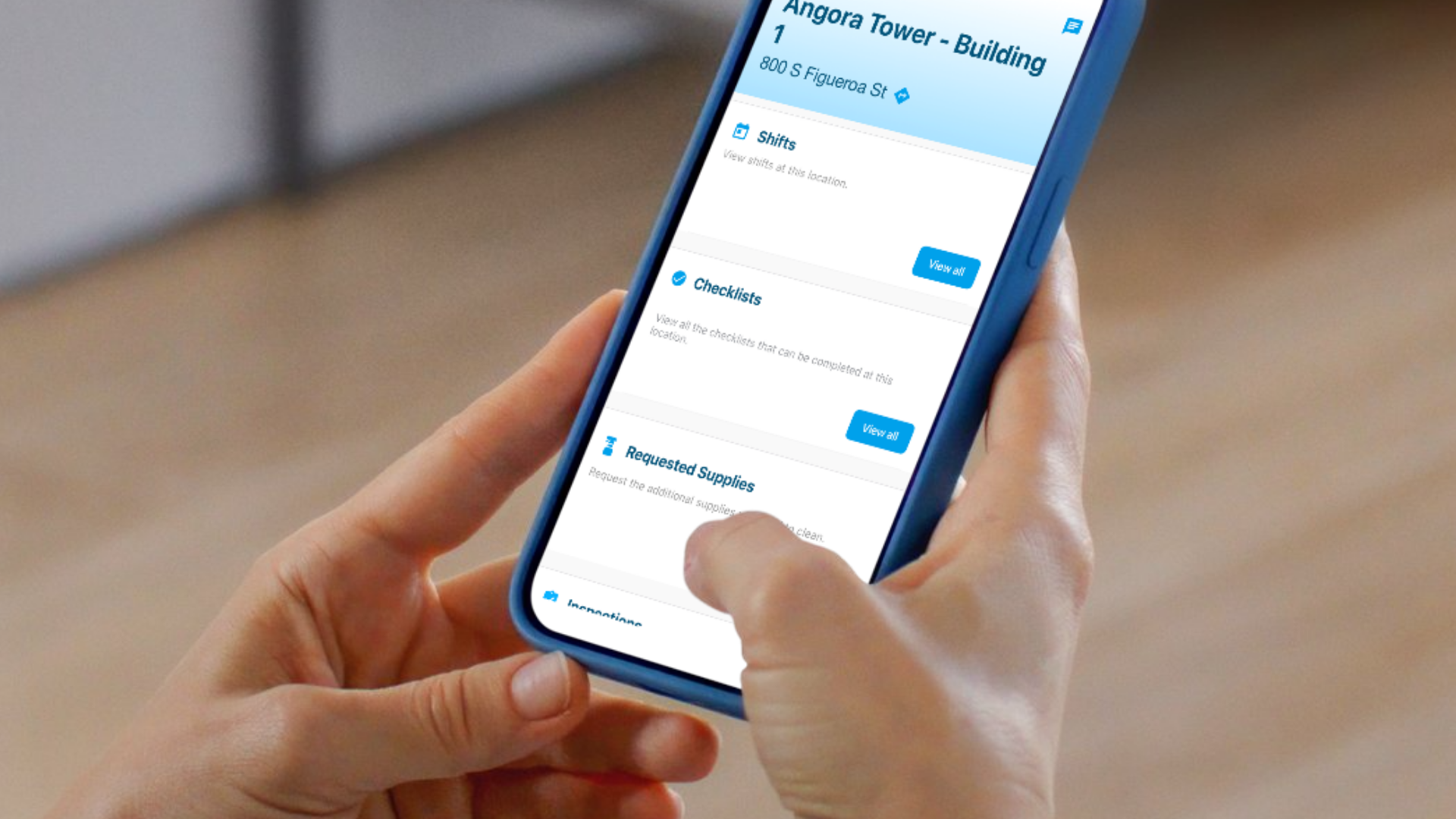 Checklist at clock-in