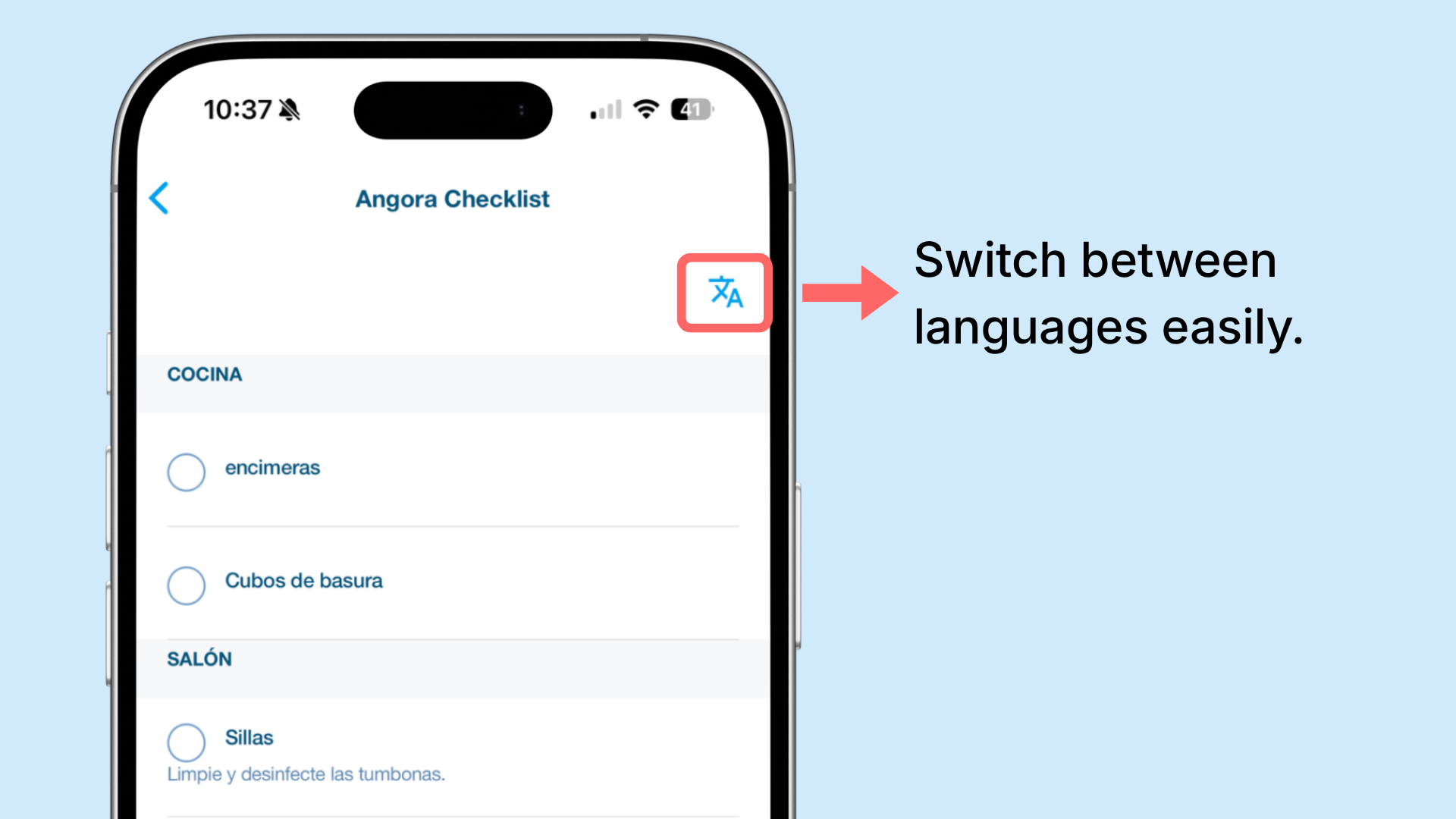 Checklist progress tracking
