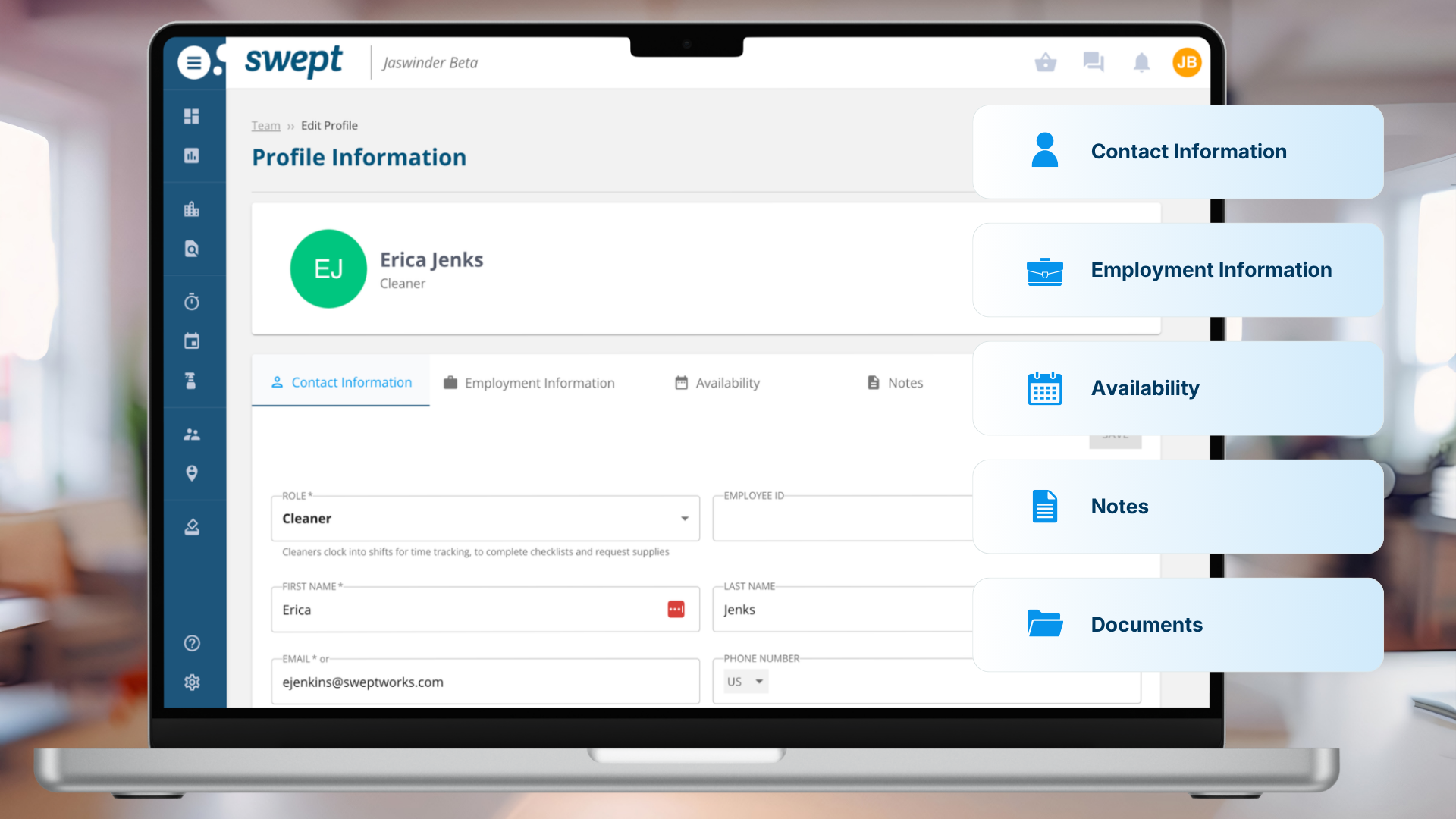 Employee Hub in Swept